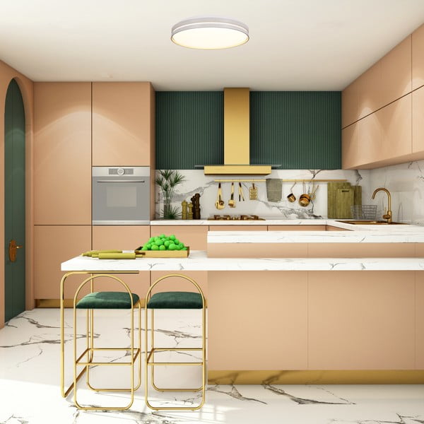 Biele LED stropné svietidlo 40x40 cm Montana – Candellux Lighting-image-1