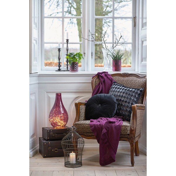 Deka vo farbe bordeaux Villa Collection, 130 × 160 cm-image-1
