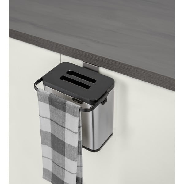 Nádoba na kompostovateľný odpad v matne striebornej farbe 3 l Colin – Wenko-image-3