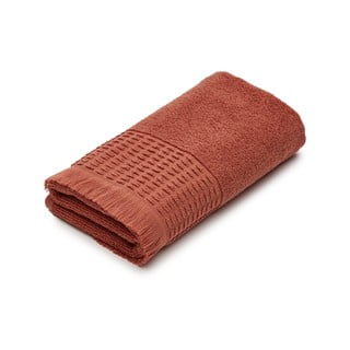 Bavlnený uterák v tehlovej farbe 50x90 cm Veta - Kave Home