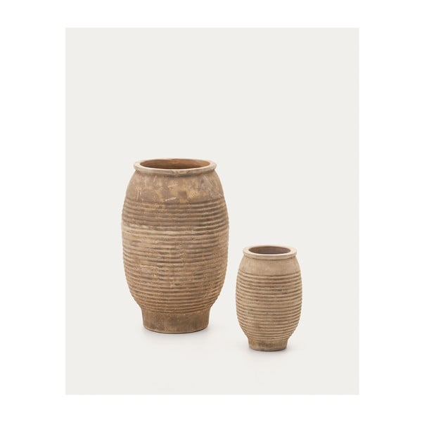 Kvetináče z terakoty v súprave 2 ks ø 54 cm Llonga – Kave Home-image-2