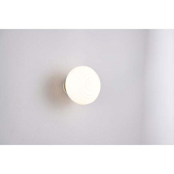 Biele sklenené LED nástenné svietidlo na USB ø 15,5 cm Earl – Reality-image-2