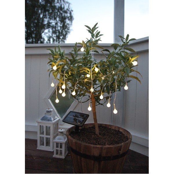 Solárna svetelná LED reťaz Star Trading Balls, dĺžka 4,75 m-image-1