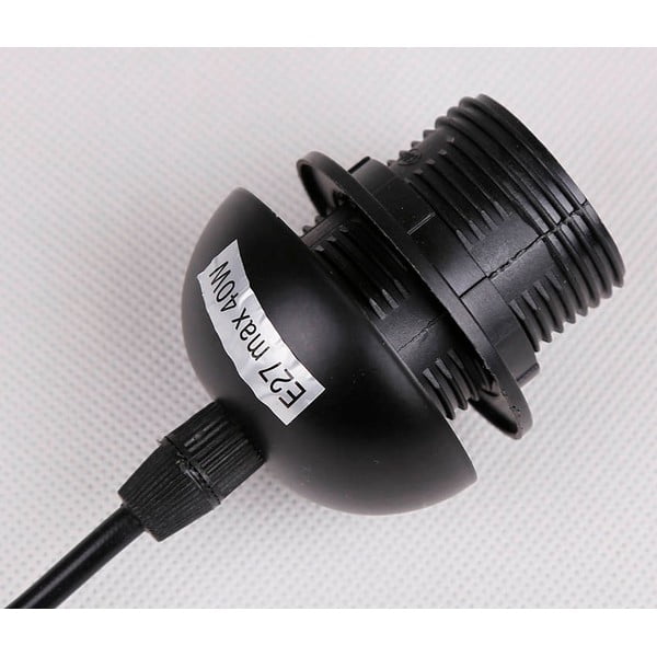 Čierne závesné svietidlo so skleneným tienidlom 10x65 cm Bistro - Candellux Lighting-image-3