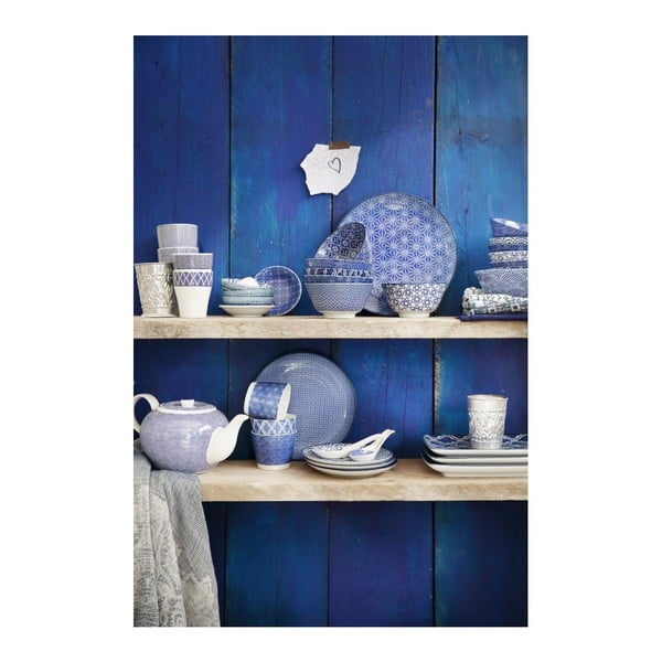 Sada 2 modrých porcelánových hrnčekov Tokyo Design Studio Dots & Clouds-image-1