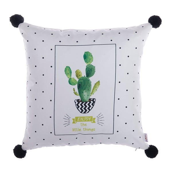 Obliečka na vankúš Mike & Co. NEW YORK PomPom Cactus, 43 × 43 cm