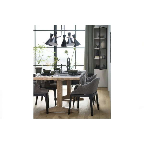 Svetlosivá vitrína z borovicového dreva 53x230 cm Basic – vtwonen-image-1