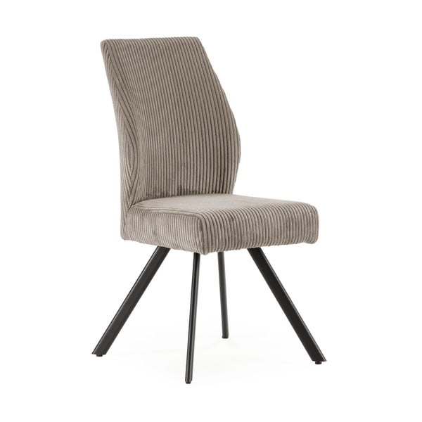 Svetlosivé menčestrové jedálenské stoličky v súprave 2 ks Anibal – Marckeric