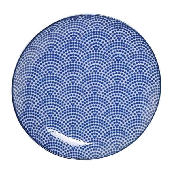 Modrý porcelánový tanier Tokyo Design Studio Dot
