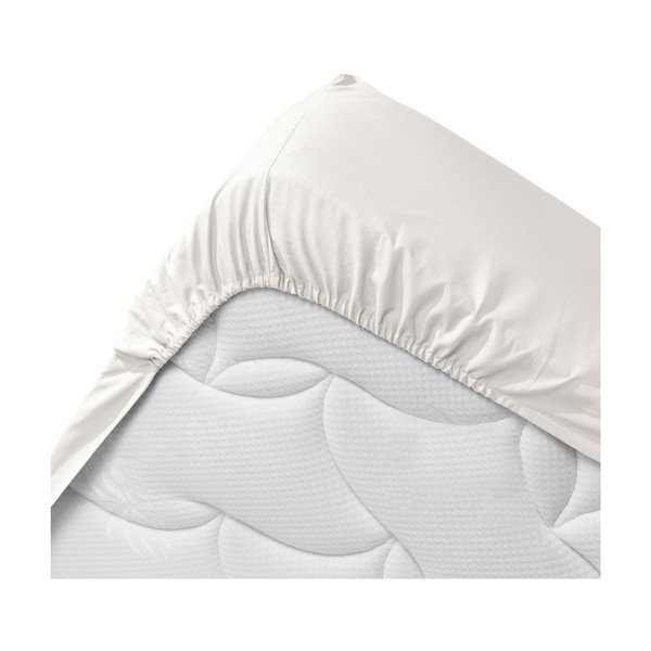 Biela napínacia plachta z Bio bavlny 140x190 cm Biolina – douceur d'intérieur-image-3