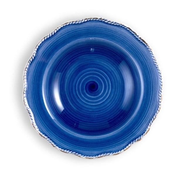 Stredne veľký modrý tanier Brandani