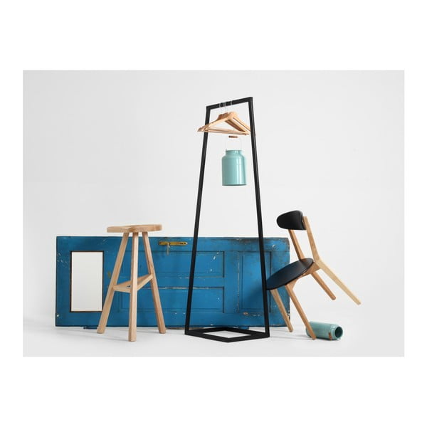 Čierny vešiak CustomForm Hall, šírka 50 cm-image-1