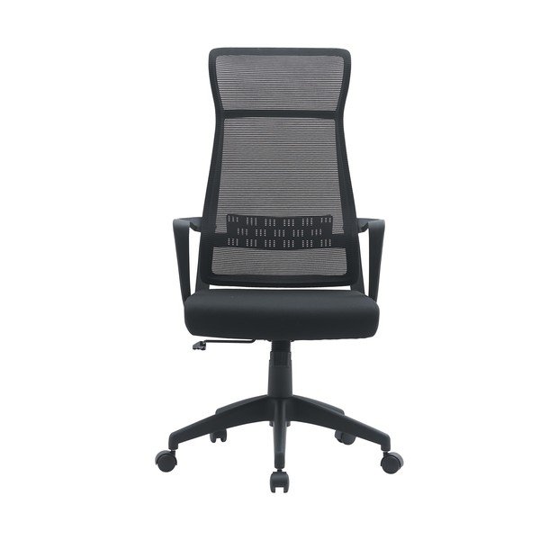 Čierna čalúnená kancelárska stolička Hoboken – Yes Everyday-image-2