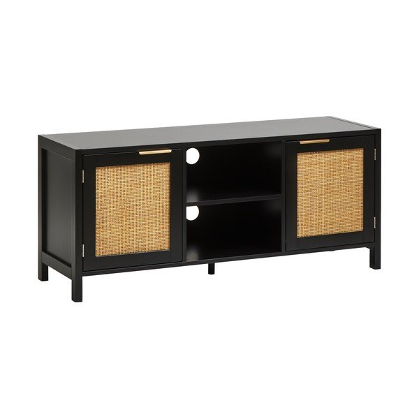 Čierny TV stolík 120x52x38 cm Sherman – Premier Housewares