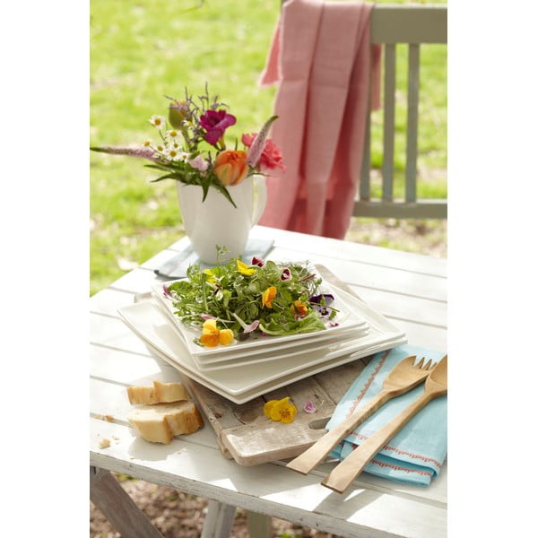 Biely porcelánový hlboký tanier Maxwell & Williams East Meets West, 21,5 x 21,5 cm-image-2