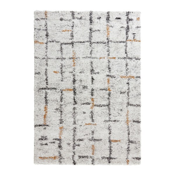 Krémovobiely koberec Mint Rugs Grid, 160 x 230 cm