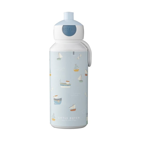 Detská fľaša v bielej a svetlomodrej farbe 400 ml Sailors bay – Mepal