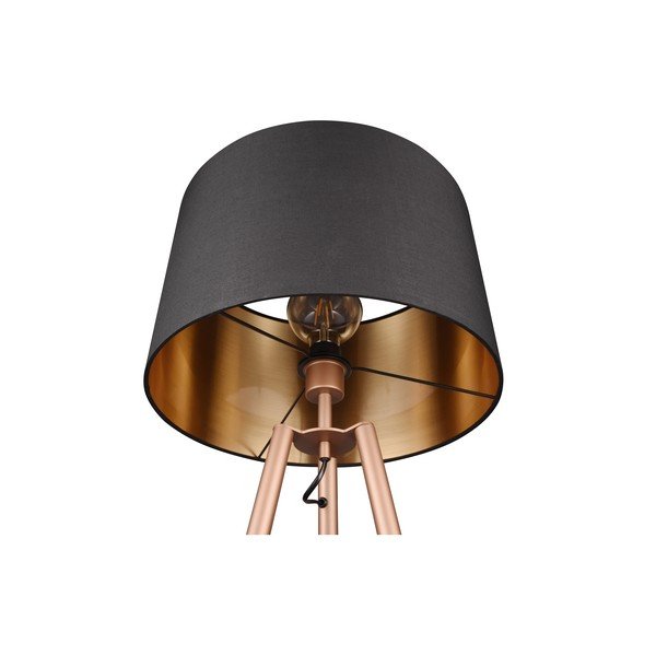 Hnedá stojacia lampa s poličkou (výška  152 cm) Colette – Reality-image-3