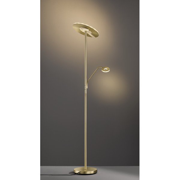 LED stmievateľná stojacia lampa v zlatej farbe (výška 180 cm) Dent – ​​Fischer & Honsel-image-2