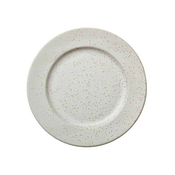 Krémovobiely kameninový plytký tanier Bitz Basics Matte Cream, ⌀ 27 cm