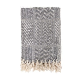 Sivá deka Bloomingville Throw, 130 × 160 cm