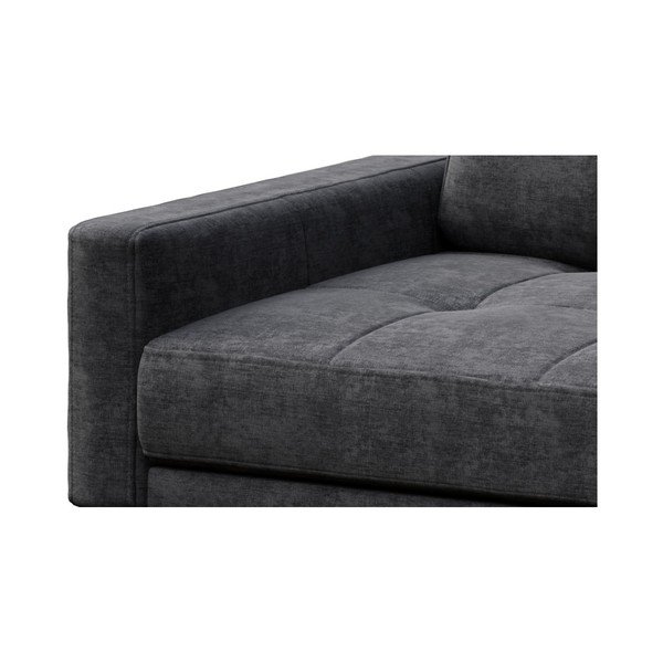 Tmavosivá rohová pohovka MESONICA Musso Tufted, pravý roh-image-4