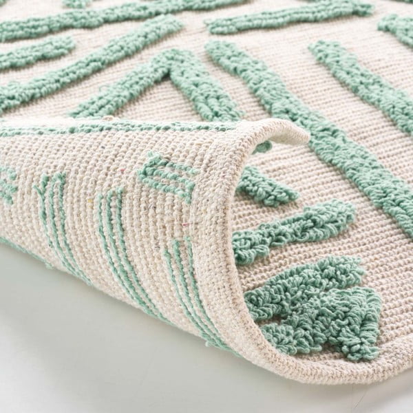 Prateľný koberec v mentolovo-krémovej farbe 60x90 cm Athena – douceur d'intérieur-image-3