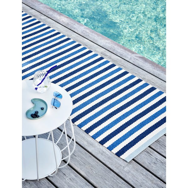 Modro-krémový vnútorný a vonkajší koberec 70x120 cm Teo Denim – Pappelina-image-3