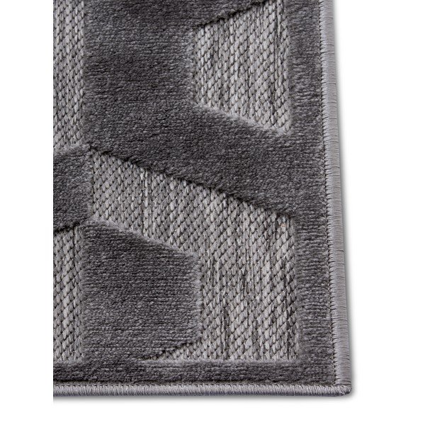 Antracitovosivý koberec 133x190 cm Iconic Hexa – Hanse Home-image-3