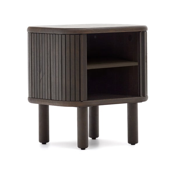 Tmavohnedý nočný stolík Mailen – Kave Home-image-2