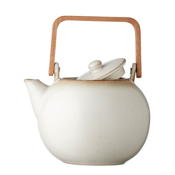 Béžová keramická kanvica na čaj so sitkom 1,2 l Gastro Cream – Bitz-image-1