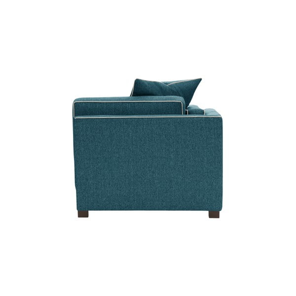 Tyrkysová leňoška s opierkou na pravej strane a krémovými lemami Rodier Organdi-image-4