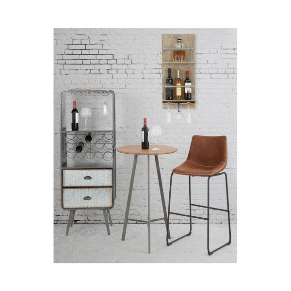 Nástenný držiak na fľašky a poháre Mauro Ferretti Bar, 76 × 34 cm-image-1