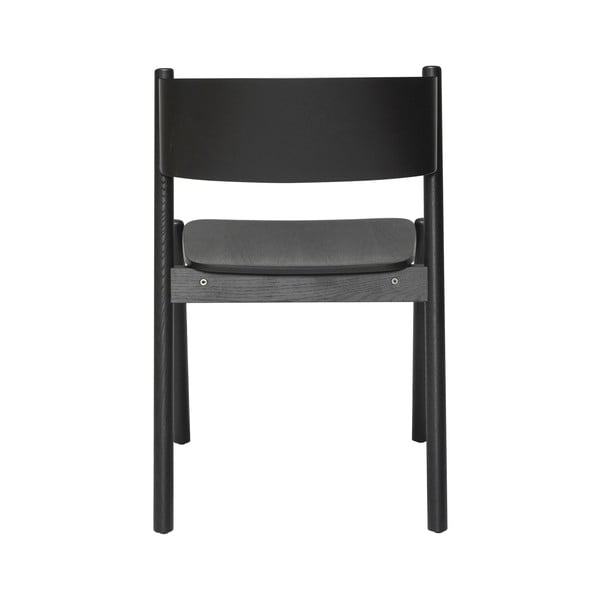 Čierna jedálenská stolička z dubového dreva Oblique - Hübsch-image-3