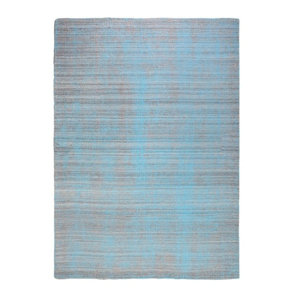 Sivo-tyrkysový vlnený koberec The Rug Republic Medanos, 230 x 160 cm
