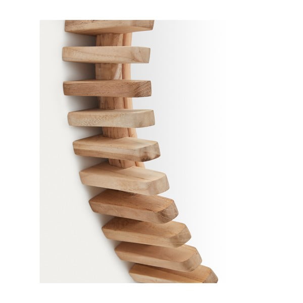 Nástenné zrkadlo s dreveným rámom ø 60 cm Polke – Kave Home-image-3