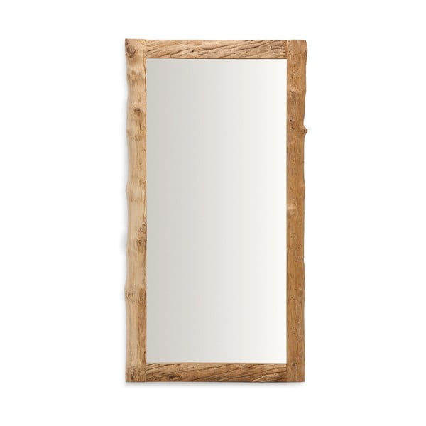 Nástenné zrkadlo s dreveným rámom 105x200 cm Ibro – Kave Home