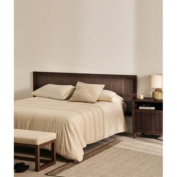 Čelo postele z jaseňového dreva v tmavo prírodnej farbe 195x70 cm Beyla – Kave Home-image-1