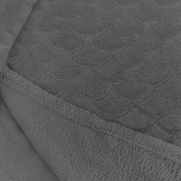 Sivá deka z mikrovlákna DecoKing Sardi, 70 x 150 cm