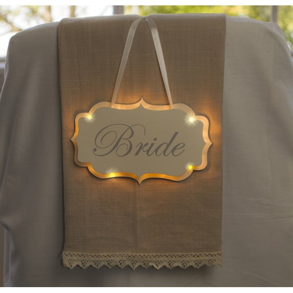 Svadobná dekorácia s LED svetielkami Bride Hanger