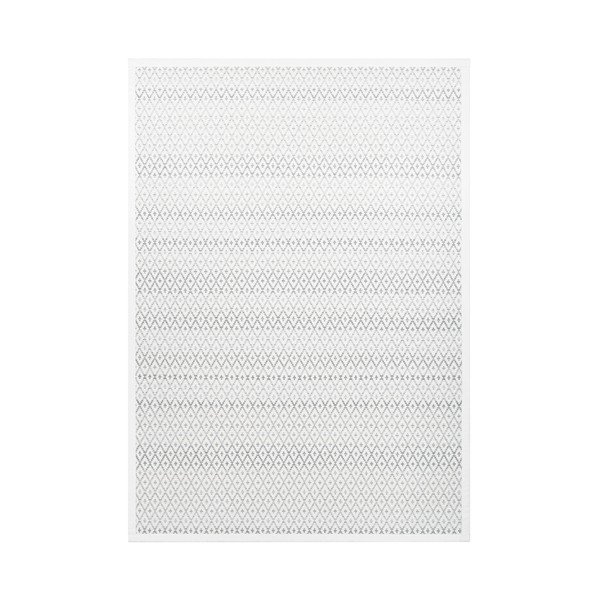 Biely vzorovaný obojstranný koberec Narma Tsirgu, 200 × 140 cm-image-2