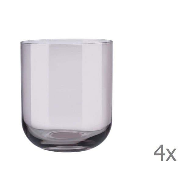 Sada 4 fialových pohárov na vodu Blomus Mira, 350 ml