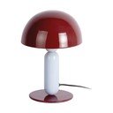 Vínovočervená/svetlomodrá kovová stolová lampa (výška  30 cm) Firenze round – Leitmotiv
