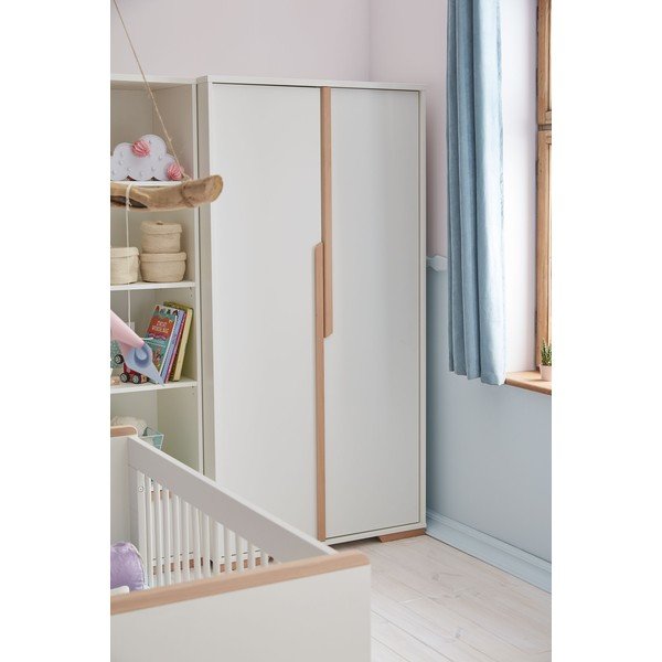 Biela detská šatníková skriňa Pinio Snap, 98 x 195 cm-image-1