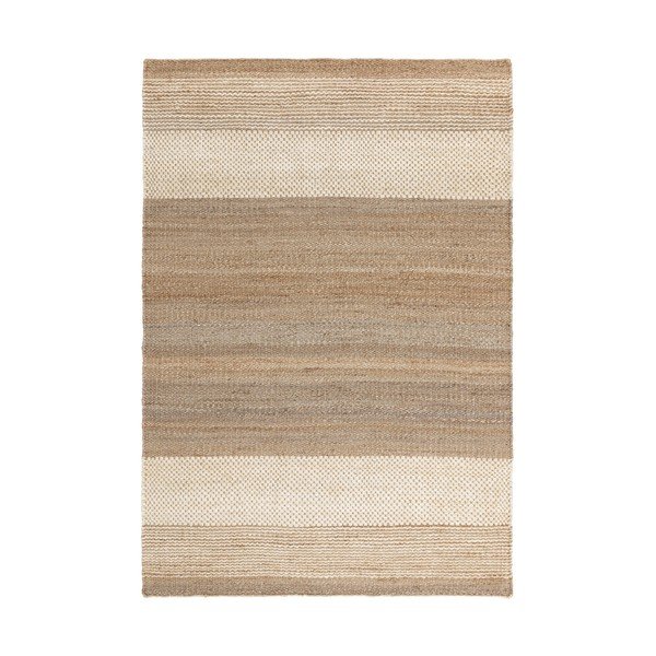 Bielo-béžový obojstranný ručne tkaný jutový koberec 120x170 cm Cedar – Asiatic Carpets