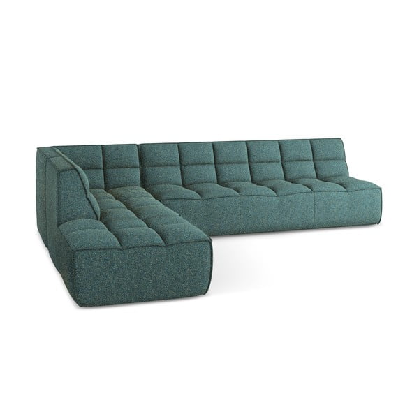 Tyrkysovomodrá modulárna rohová pohovka (variabilná) Kalai – Makamii-image-4