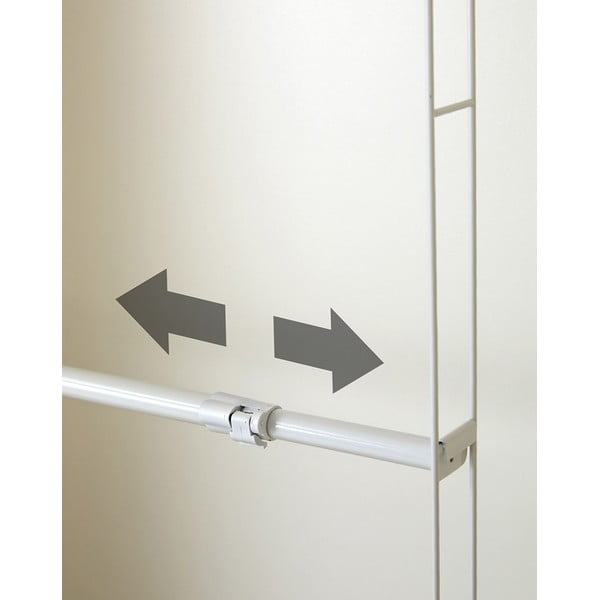 Biela teleskopická tyč do skrine na oblečenie Compactor Telescopic Garment Rail-image-4