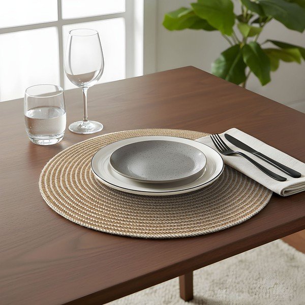 Látkové prestieranie ø 38 cm Othello – douceur d'intérieur-image-1