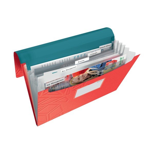 Červená aktovka s priehradkami Leitz-image-1