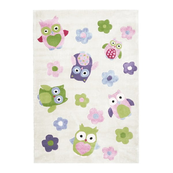 Detský koberec Happy Rugs Holly Owls, 120 × 180 cm